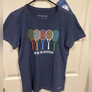 NWT Life Is Good Tennis Tee
